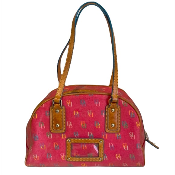 Dooney & Bourke Small Shoulder Bag, Pink&Blue - Picture 1 of 15